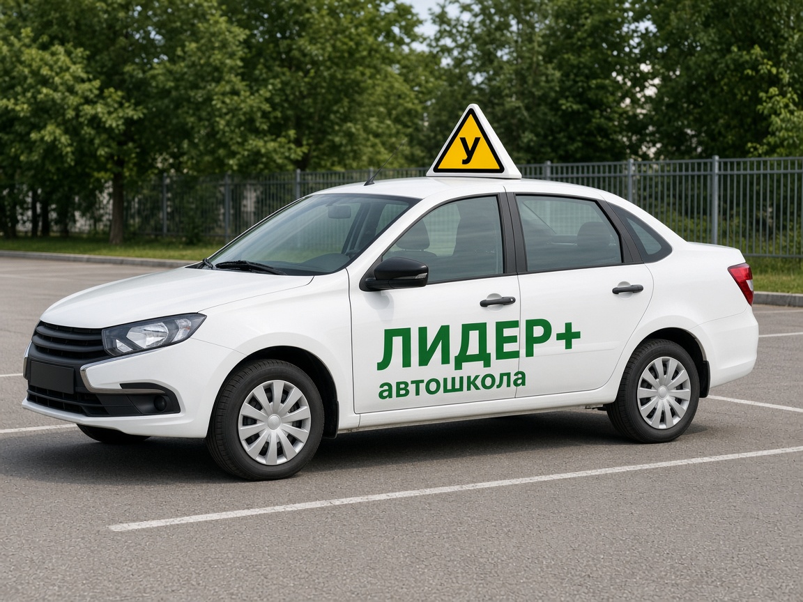 Учебный автомобиль Лидер+ на площадке